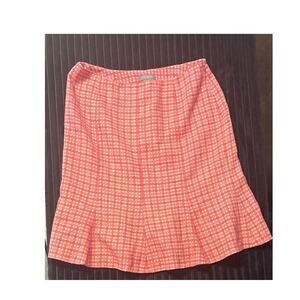 Ann Taylor Women’s Knit Skirt Size 10P Fit & Flare Pink 22.5”